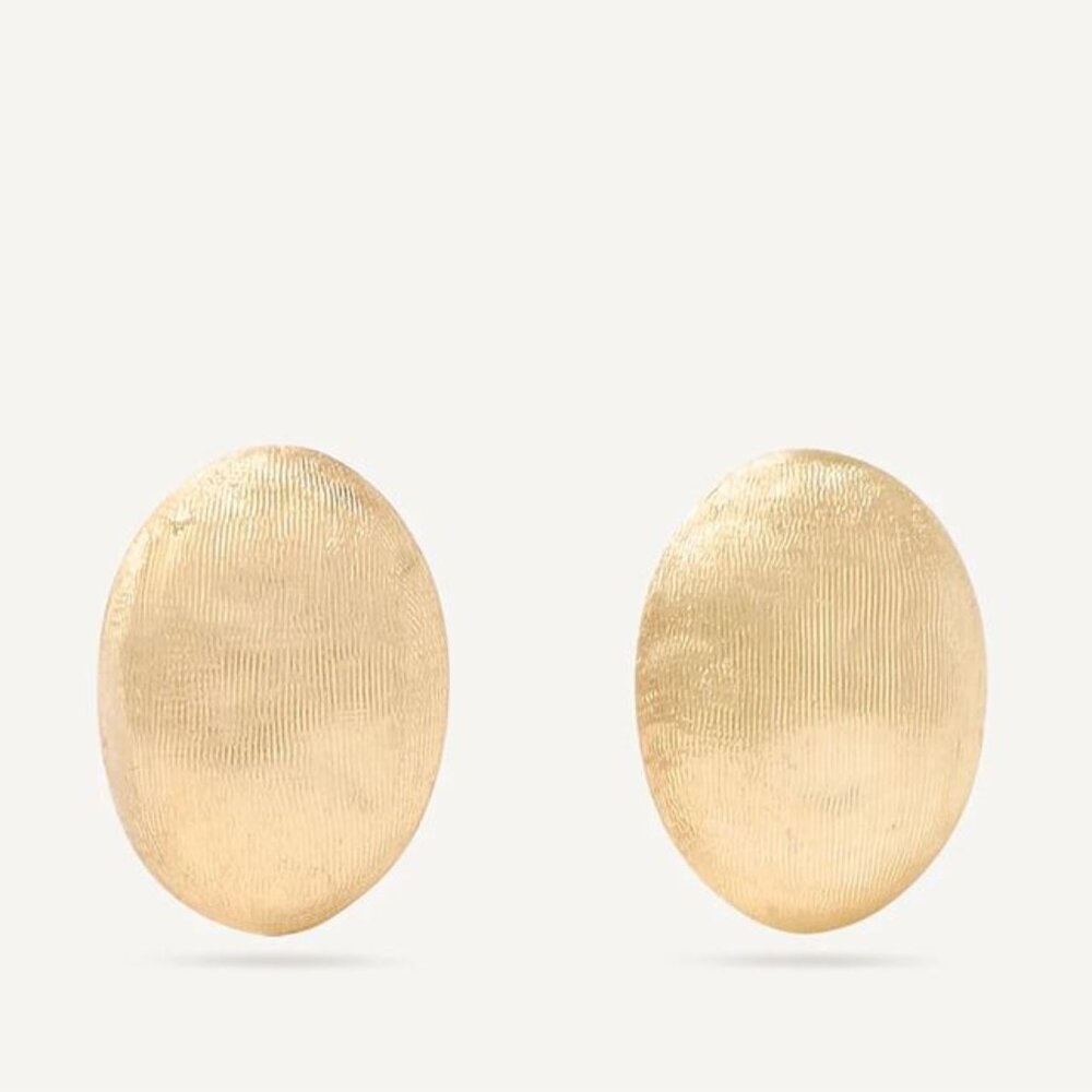 Marco Bicego Siviglia 18K Yellow Gold Oval Stud Earrings